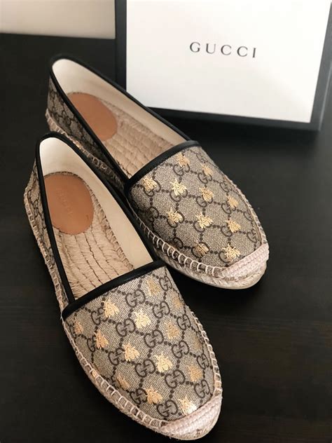 gucci supreme bee espadrilles|Gucci bee collection.